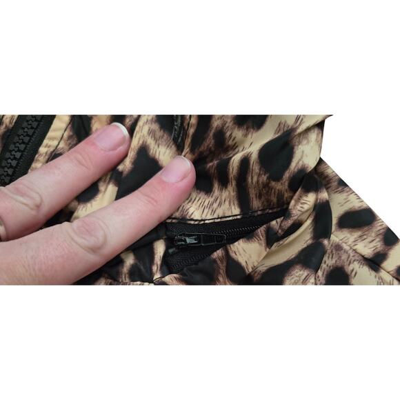 Kelyna Paris Womens Animal Print Raincoat with Detachable Hood Size Large - Picture 7 of 14